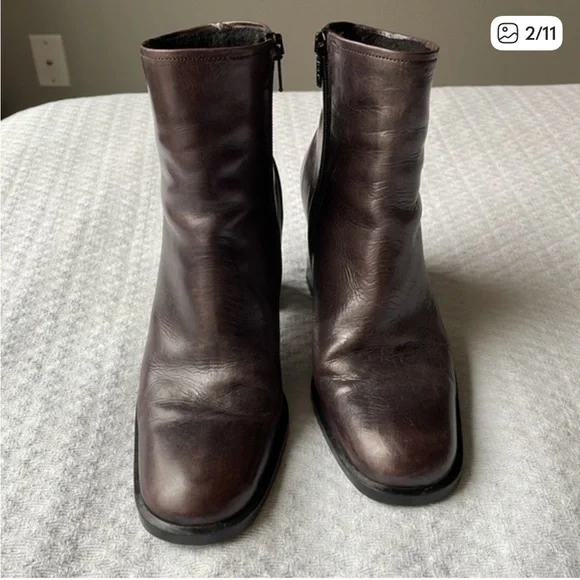 Paola Ferri Italian leather boots 37 brown - Picture 2 of 6